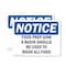 Signmission Food Prep Sink Only A Basin Should Be Used, 10 in W x Rectangle, Plastic OS-2PACK-NS-P-710-L-12833 - alternate 1